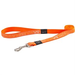 Поводок для собак удлиненный Rogz SCOOTER 16мм*180см, оранжевый - фото 13256