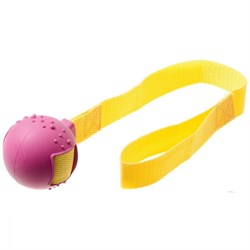 Игрушка для собак резиновая Мяч на ручке 5,5 см - фото 13446
