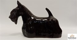 Статуэтка СКОТЧ в стойке черный Керамика - фото 14305