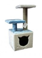 Димок для кошек с 2 лежанками квадратный малый - фото 16040