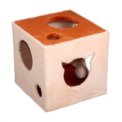 Домик для кошек Куб с игрушкой - фото 16041