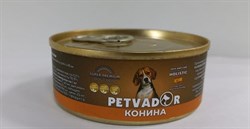 Влажный корм для собак PETVADOR Конина и тыква 100г - фото 16086