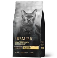 Сухой корм для кошек PREMIER CAT STERILISED Turkey для стерилизованных с Индейкой 2кг - фото 16916
