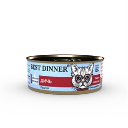Влажный корм для кошек BEST DINNER Exclusive Vet Profi Gastro Intestinal Дичь 100г - фото 17145