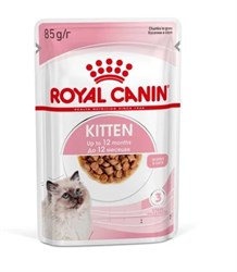 Влажный корм для кошек ROYAL CANIN Kitten для котят в возрасте до 12 мес в соусе 85г - фото 17831