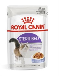 Влажный корм для кошек ROYAL CANIN Sterilised для взрослых стерилизованных старше 1 года в желе 85г - фото 17847