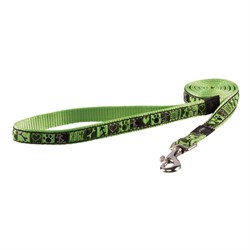 Поводок для собак Rogz SCOOTER 16мм*140см, зеленый с орнаментом - фото 5867