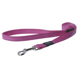 Поводок для собак удлиненный Rogz SNAKE 16мм*180см, розовый - фото 5949