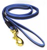 Поводок для собак прорезиненный 20мм*1м синий карабин бронза