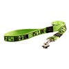 Поводок для собак удлиненный Rogz SCOOTER 16 мм*180см, зеленый с орнаментом