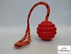 Мяч для собак резиновый 6см с веревкой 35 см