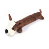 Игрушка для собак Собака с пищалкой, 35 см коричневый плюш
