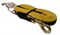 Поводок для собак прорезиненный 20мм*2м желтый карабин бронза - фото 13137