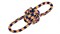 Игрушка для собак NUNBELL Канатный мяч с 2мя ручками, 7.5см - фото 16228